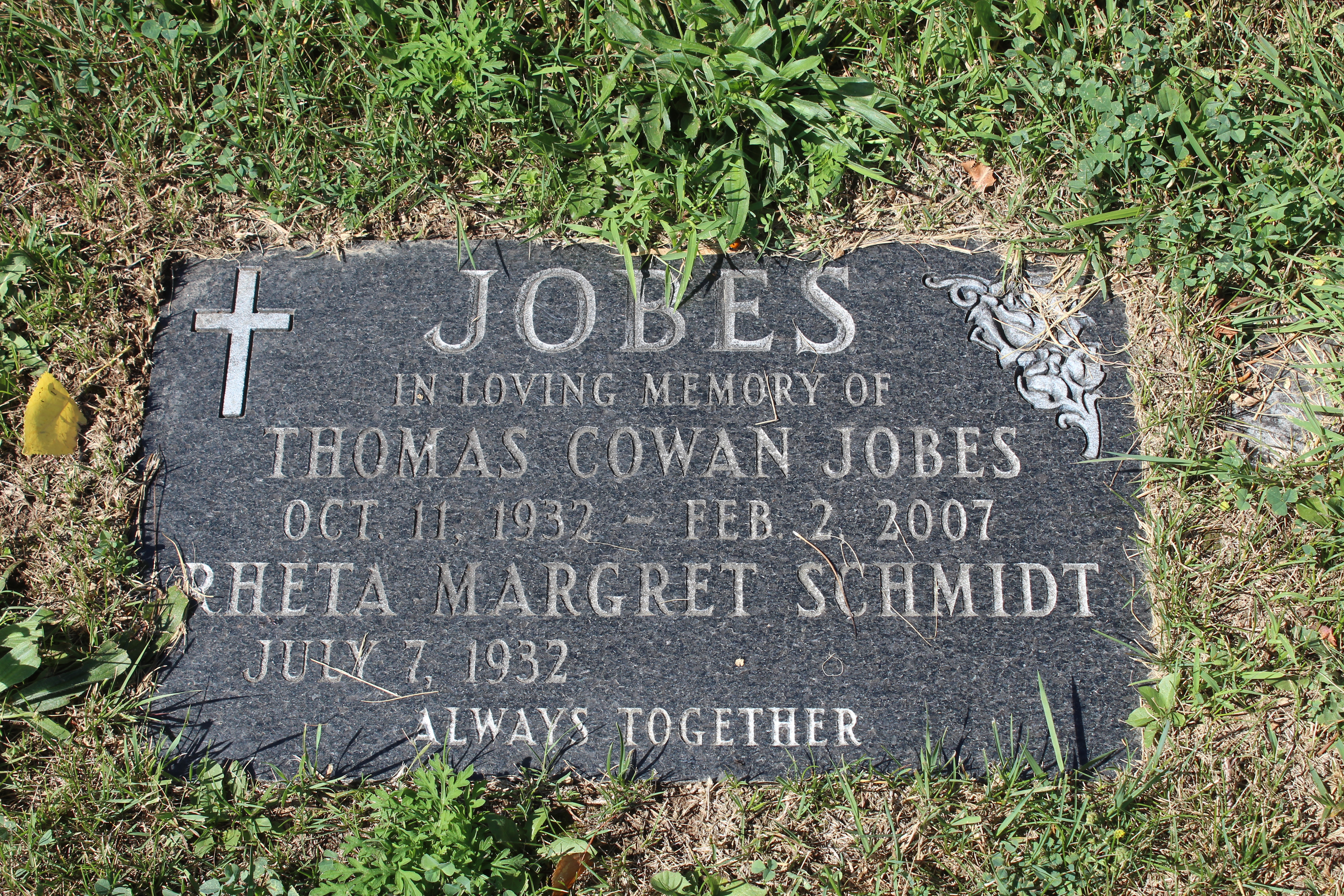 Thomas Jobes and Rheta Margaret Schmidt